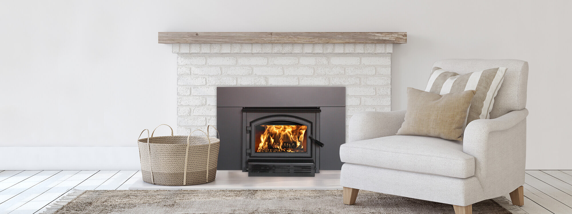 Heating - Bioethanol Fireplace - White Empire 00262